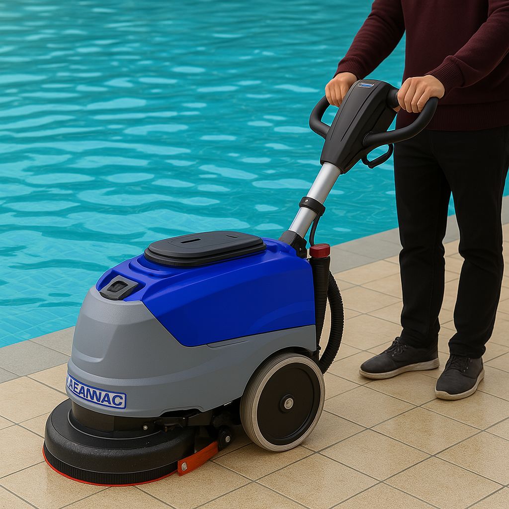 B180 Akülü Zemin Yıkama Makinesi