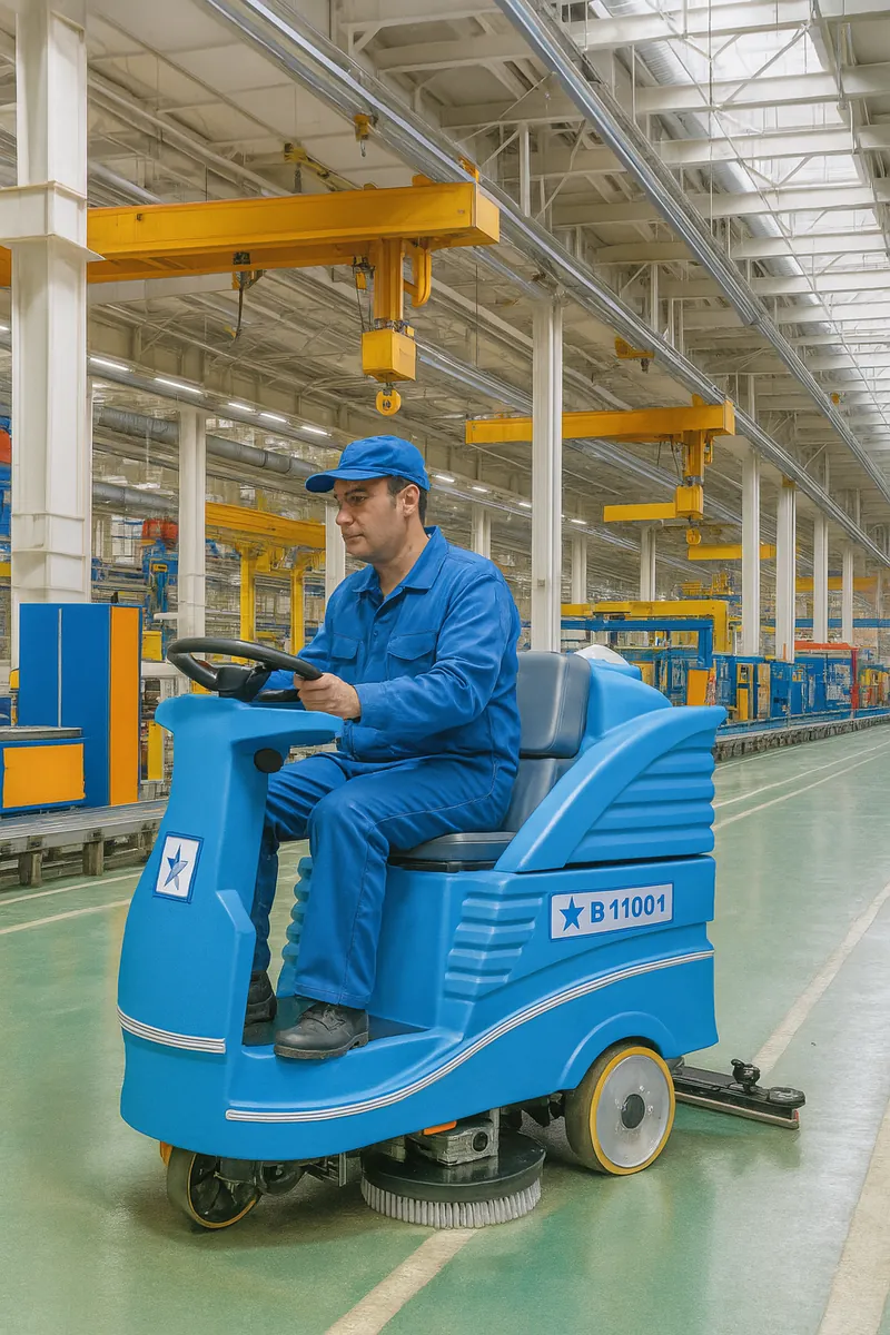 BİNİCİLİ ZEMİN YIKAMA MAKİNESİ B11001