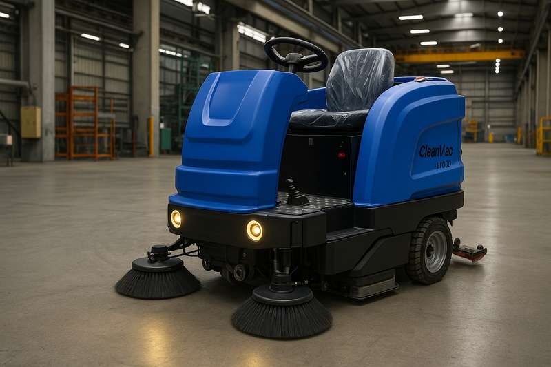 BİNİCİLİ ZEMİN SÜPÜRME VE YIKAMA MAKİNESİ BY20001